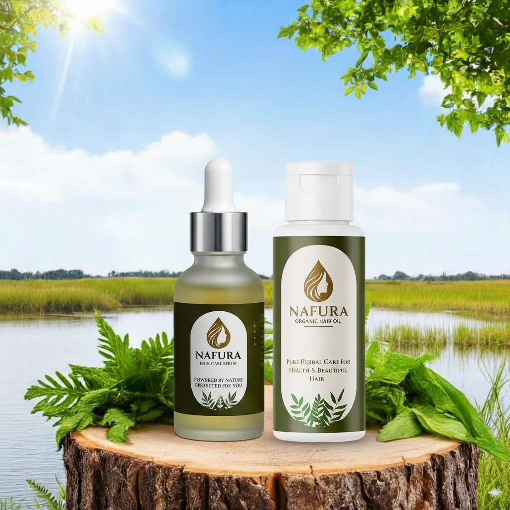 Nafura Complete Hair Care Pack – Oil & Serum Duo