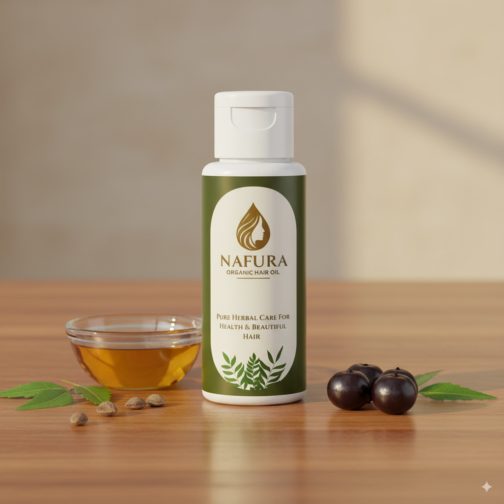 Nafura Hair Oil for Hair Growth & Hair Fall Control in Pakistan – 100% Natural Herbal Oil